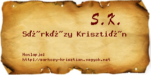 Sárközy Krisztián névjegykártya